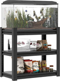 3 Tier Metal Shelving Unit, Aquarium Shelf System, Small Storage Organizer Racks by EKJOfficials