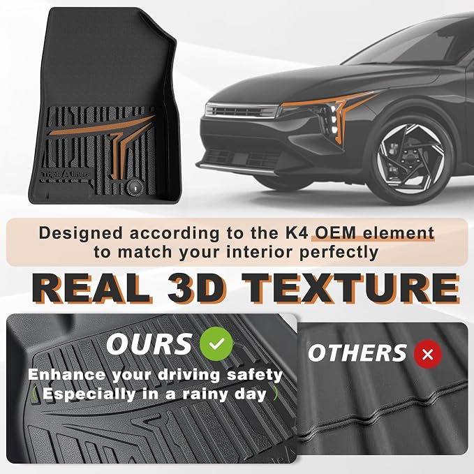 TripleAliners All Weather Floor Mats Compatible - Image 3