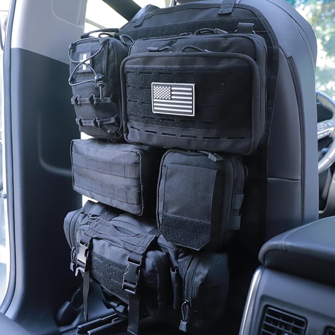 Universal Tactical Seat ​Back Organizer Vehicle Molle Panel Organizer Storage - Image 6