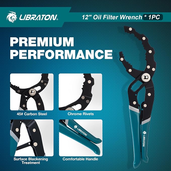 LIBRATON Oil Filter Wrench, Quick Adjustable Oil Filter Removal Tool - Image 6