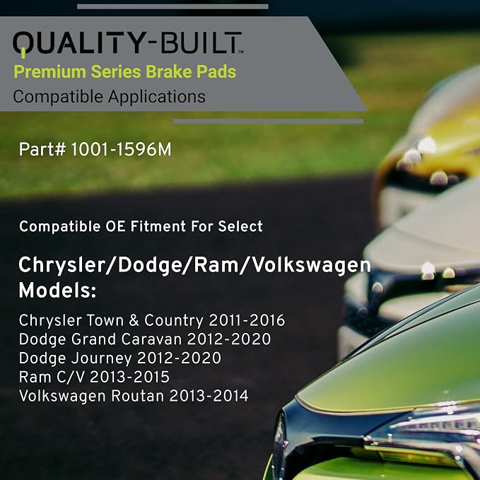 Premium Semi-Metallic Rear Brake Pads Compatible - Image 3