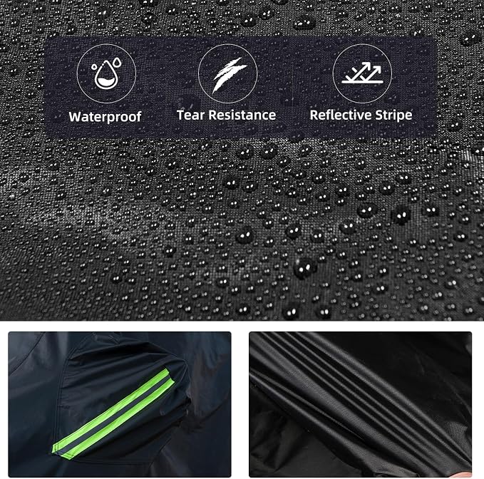 Waterproof Cover for Jeep Wrangler JK JL CJ YJ TJ 4 Door 1987-2023 Outdoor Sun - Image 4