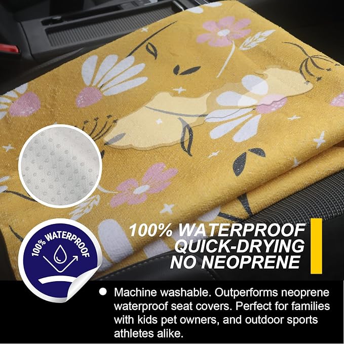 Back Seat Cover for Car Trucks Van SUV, Waterproof Rear Bench Towel Seat Covers - Image 3