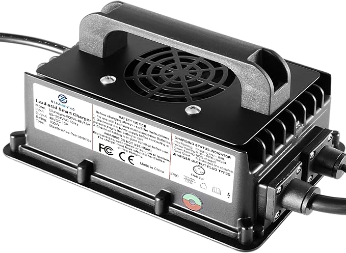 800W Lead Acid Battery Charger 48 Volt 15 AMP 3-Pin Round Plug Club Car Golf - Image 6