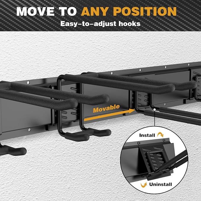 48 Inches Garage Storage, Garage Organization, Wall Mount Garden Tool Organizer - Image 6
