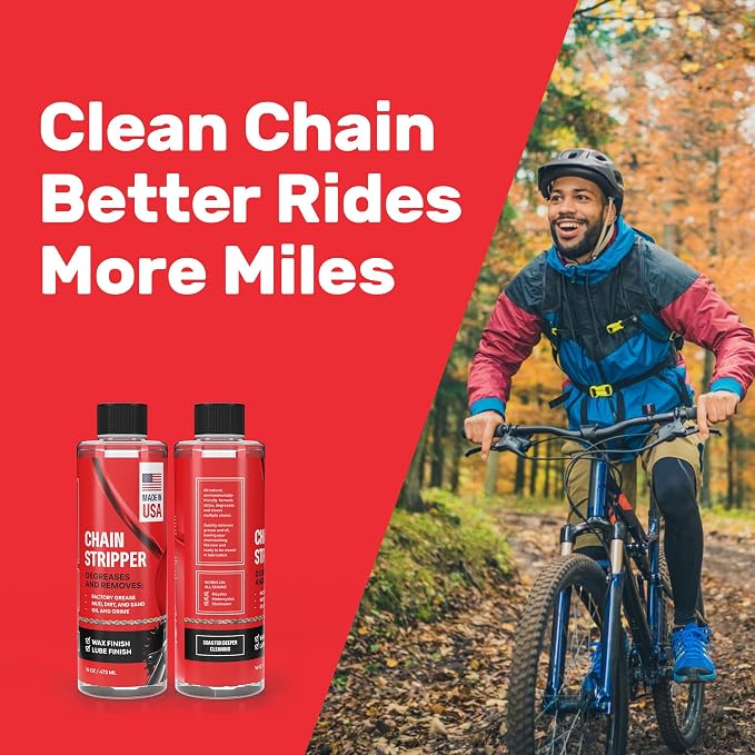 Professional Bike Chain Stripper + Degreaser - 16oz Chain Cleaner & Wax Prep - Image 5
