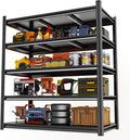 Garage Shelving, Storage Shelves Heavy Duty, 5-Tier Adjustable Black Shelving by Notmise