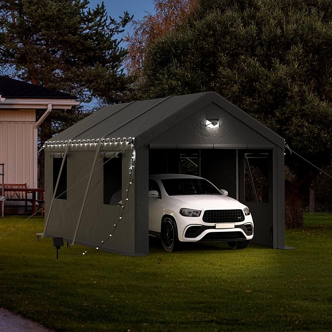 10x16 Carport Canopy, Heavy Duty Car Port, Portable Car Ports Garage - Image 5