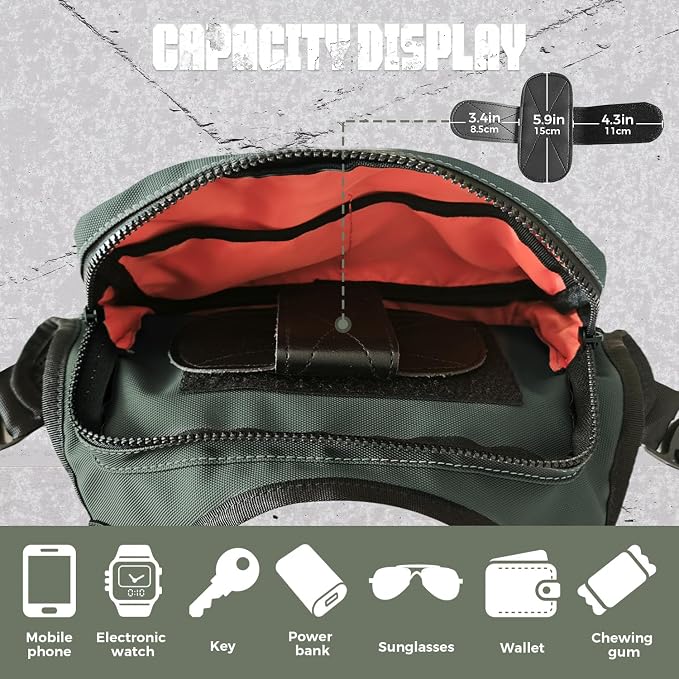Outdoor Chest Bag For Men, EDC Chest Pack - Image 4