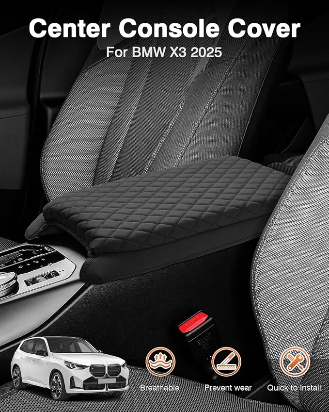 Shademax Custom for 2026 2025 BMW X3 Center Console Cover Armrest Cover for BMW - Image 2