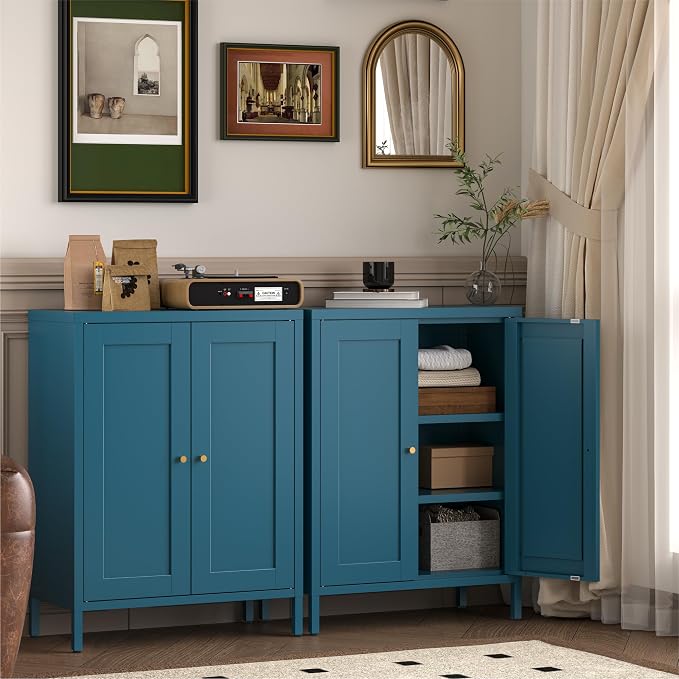Metal Bathroom Storage Cabinet, Bathroom Floor Storage Cabinet - Image 5