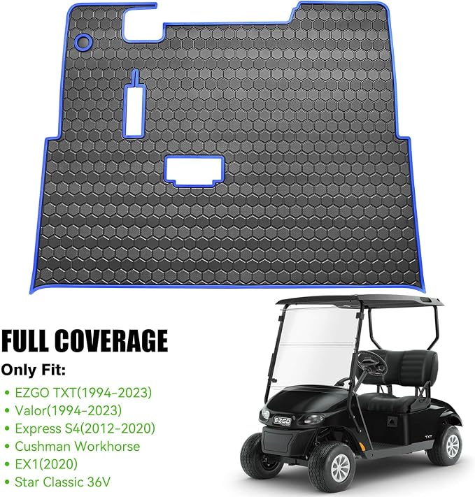EZGO TXT Golf Cart Full Coverage Floor Liner Mat, fits EZGO TXT, Express S4 - Image 2