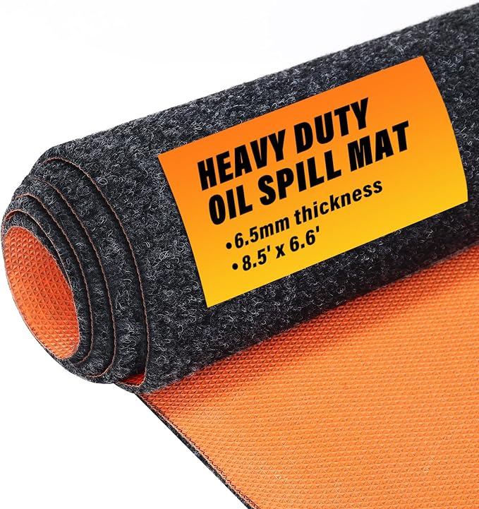 8.5 X 6.6 Ft Heavy Duty Oil Spill Mat, Garage Floor Mat by Unknown