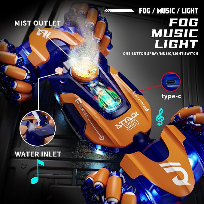 Gesture Sensing RC Stunt Car, Remote Control Car Toys - Image 2