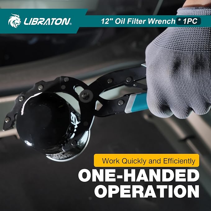 LIBRATON Oil Filter Wrench, Quick Adjustable Oil Filter Removal Tool - Image 5