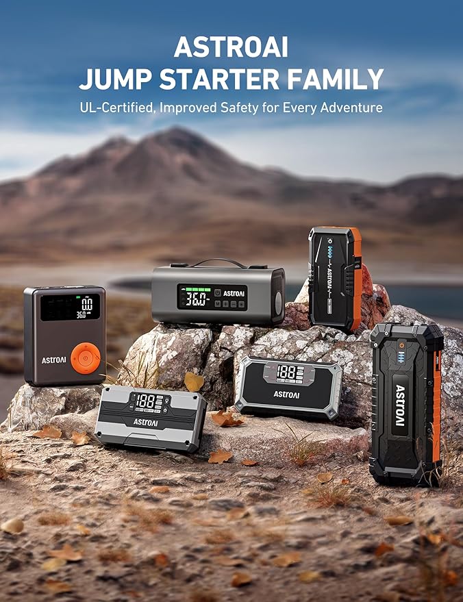 AstroAI T8 Car Jump Starter, 2500A 8-in-1 Jump Box - Image 7