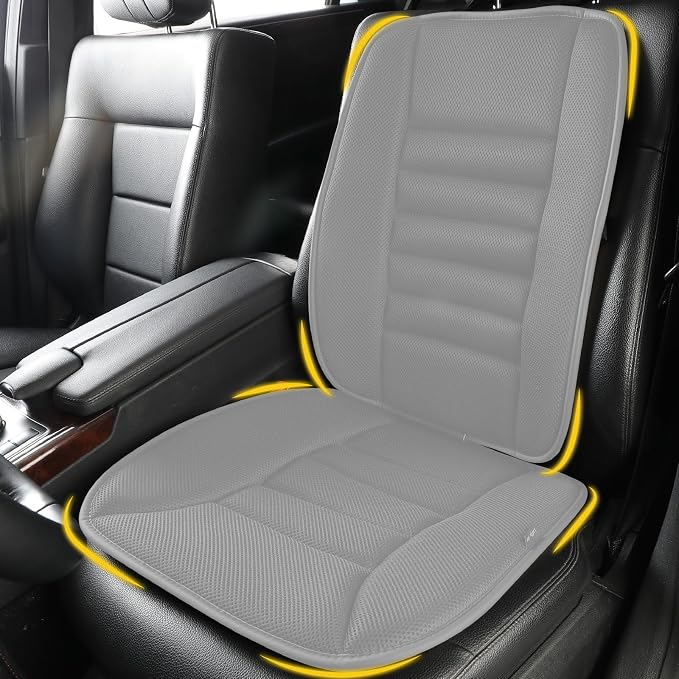 Car Seat Cushion with Back Support Pillow, Comfy Lumbar Support & Seat Cushion by LoftyAim
