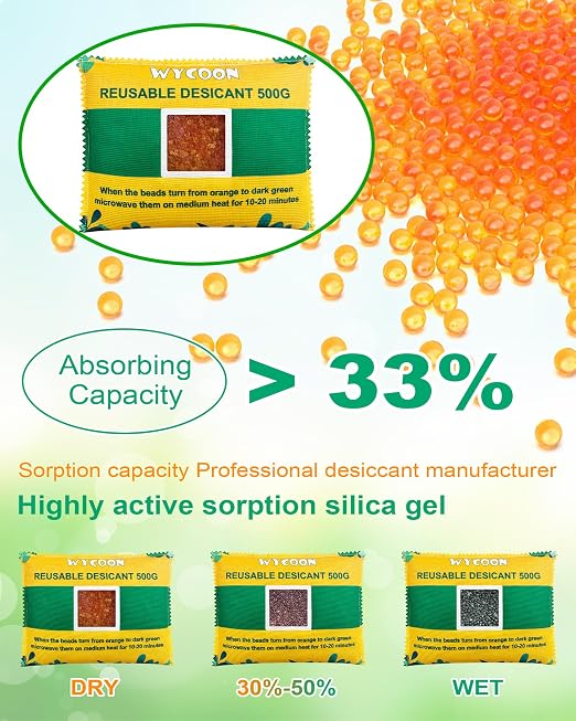 Rechargeable Desiccant Pack 2 x 500g, Moisture Absorber - Image 3