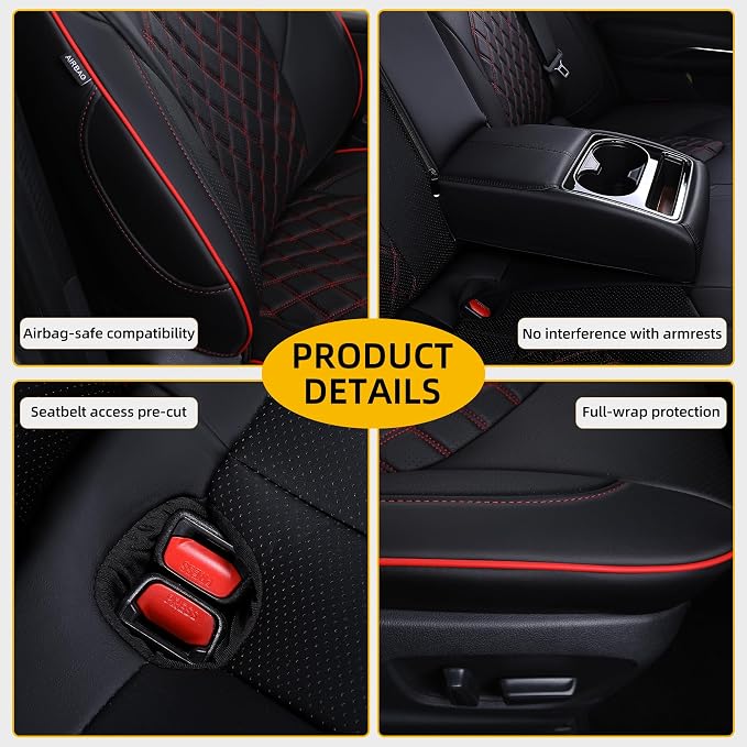 Custom Fit Camry Seat Covers for Toyota Camry Hybrid LE, Hybrid SE 2018-2024 - Image 6