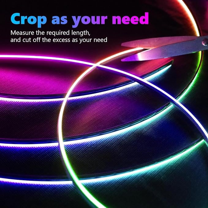 Acrylic Interior Car LED Strip Light, Car Neon Light - Image 5
