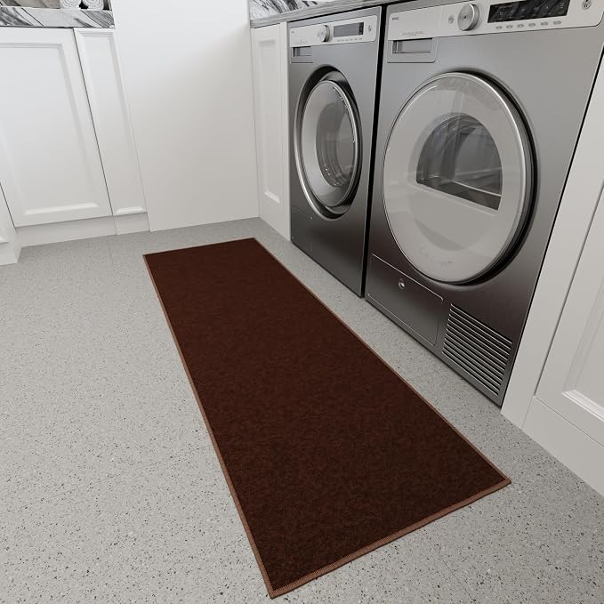 Ottomanson Hallway Runner Rug 2'2" x 6' Non Slip Solid Area Rugs Easy to Clean - Image 13