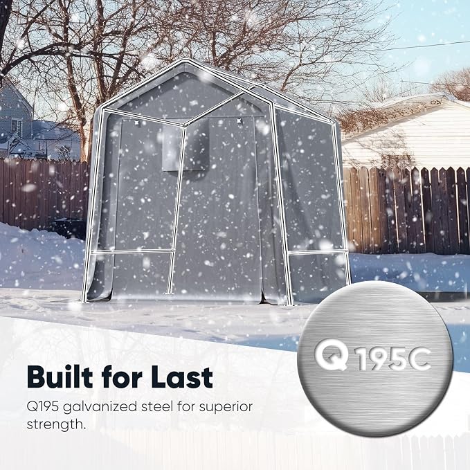 Quictent Heavy Duty 6x8FT Carport Shelter - Image 2