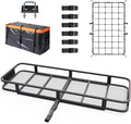 Bonnlo 60''X 20''X6'' Folding Hitch Mount Cargo Carrier Basket by Bonnlo