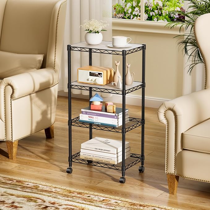 SINGAYE 4 Small Wire Shelves Kitchen Pantry Close Home Organizers and Storage - Image 7