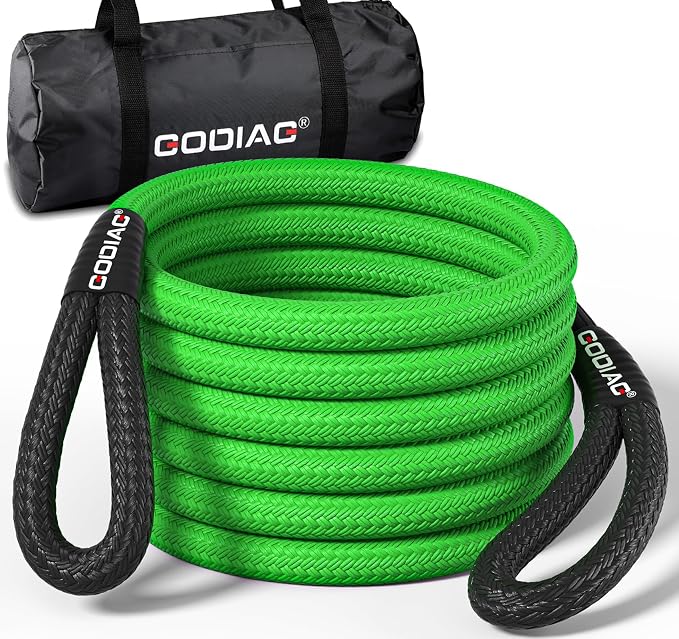 GODIAG 1"×30ft Kinetic Recovery Rope Recovery Tow Strap Heavy Duty Energy Rope by GODIAG