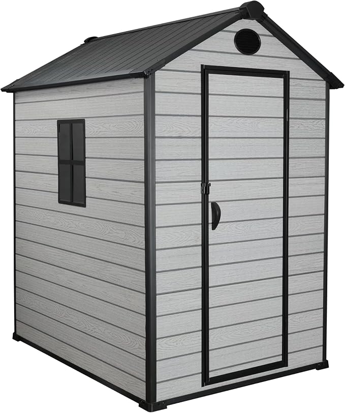 4 x 6 FT Shed Resin Outdoor Storage by ZYJOYY