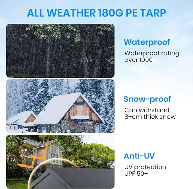 Carport 12x20 FT Heavy Duty, Outdoor Portable Garage - Image 7