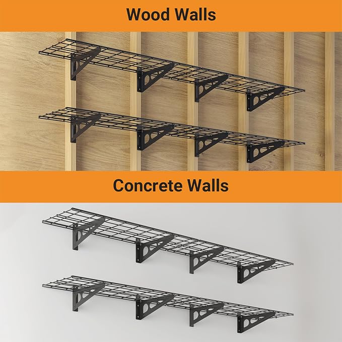 1x6 ft Garage Shelving, Pantry Storage, 600 lbs Total Load Capacity Shelving - Image 6