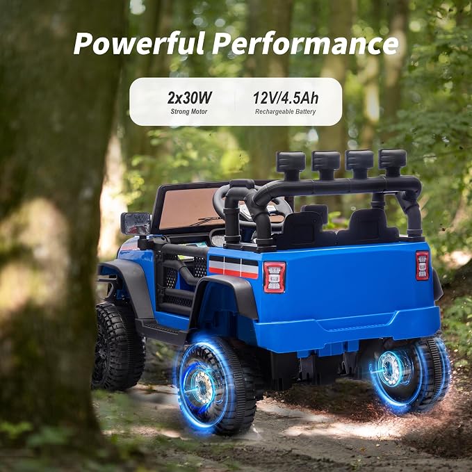 12V Kids Ride on Car Truck, Kids Electric Vehicles Car Ride on Toy - Image 3
