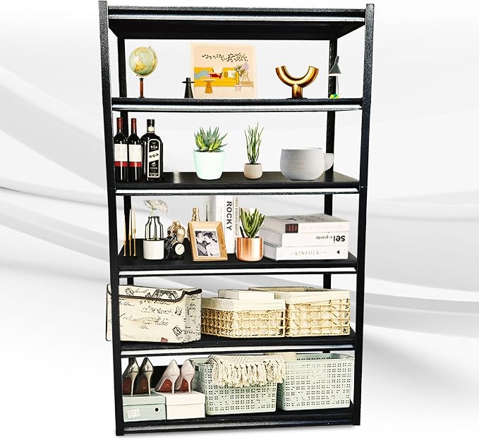 Rigma 5 Tier Garage Shelf, Heavy Duty Steel Shelving Unit, Adjustable Metal by Rigma