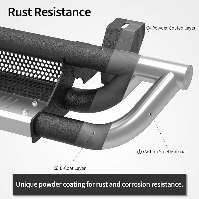 OEDRO 6 inch Running Boards, Drop Side Steps Compatible - Image 4