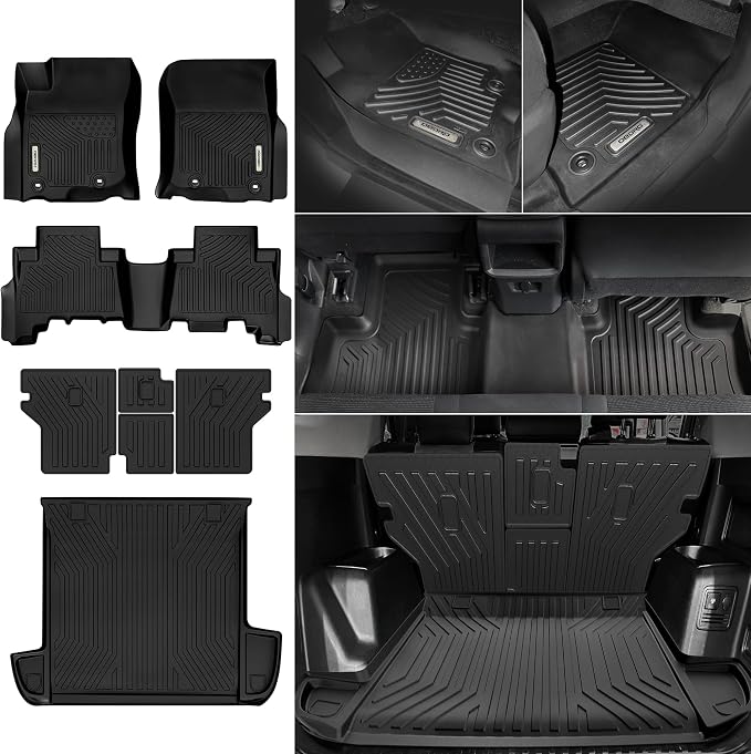 OEDRO Floor Mats Fit for Toyota 4Runner 2013-2024 5-Seater, Custom Fit TPE All by OEDRO