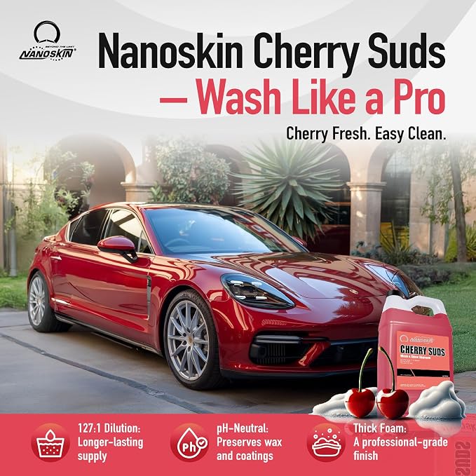 Nanoskin CHERRY SUDS Foaming Car Wash Shampoo 16 Oz. - Image 2