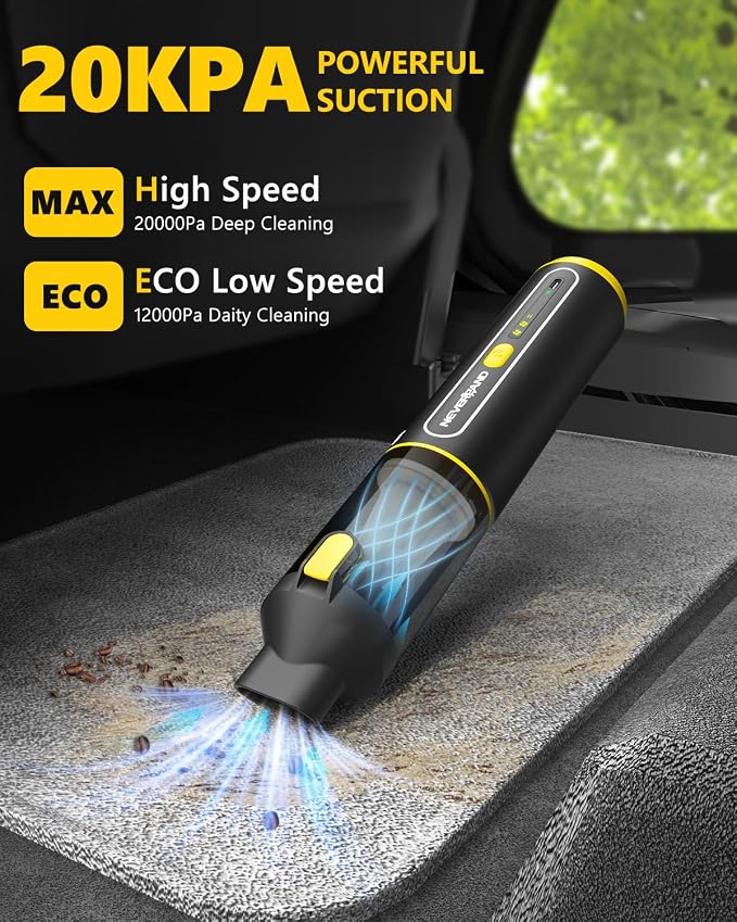 NEVERLAND Car Vacuum Portable Cordless - Image 3