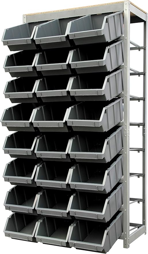 King's Rack Bin Rack Storage System Heavy Duty Steel Rack Organizer Shelving - Image 4