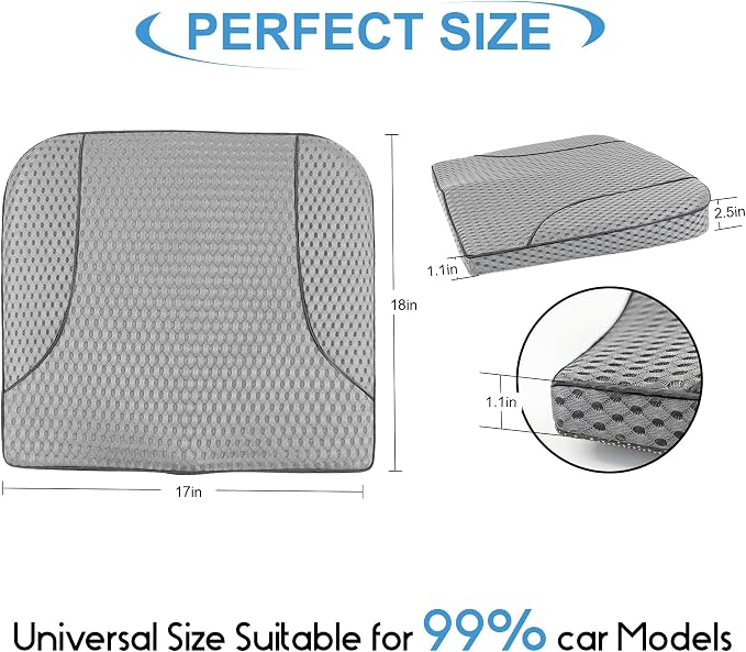 Car Seat Cushion, Comfortable Memory Foam Seat Pillow - Image 8
