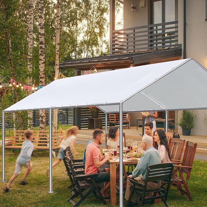 10 x 20 Ft Carport Replacement Canopy Cover Garage Top Tent Shelter - Image 7