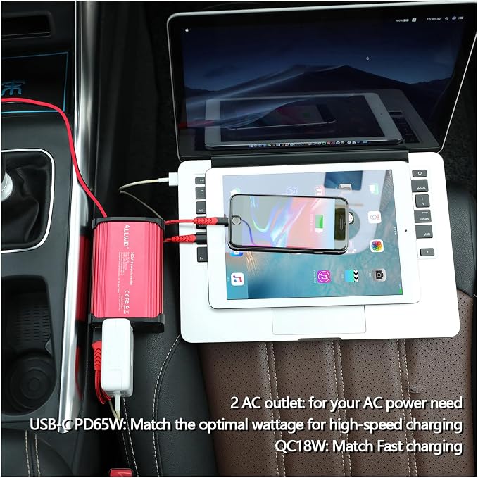 ALLWEI 300W Car Power Inverter - Image 4