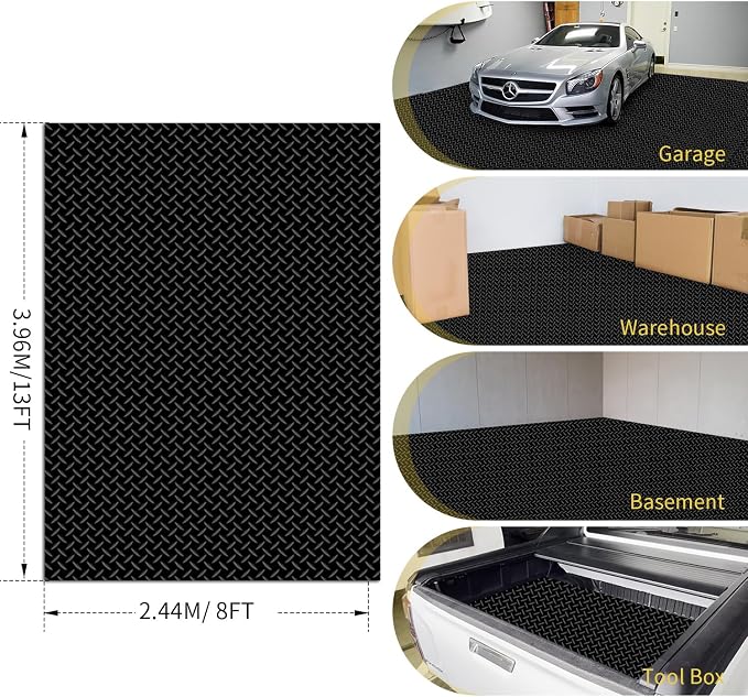 Premium Garage Floor Mat, Commercial Grade Heavy Duty Parking Mat - Image 7