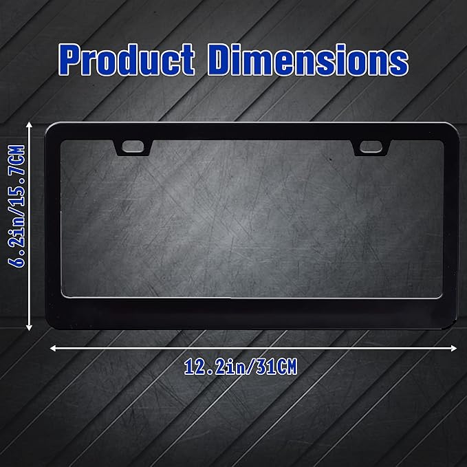 Pink Cow Print License Plate Frame Animal Texture License Plate Frames - Image 4