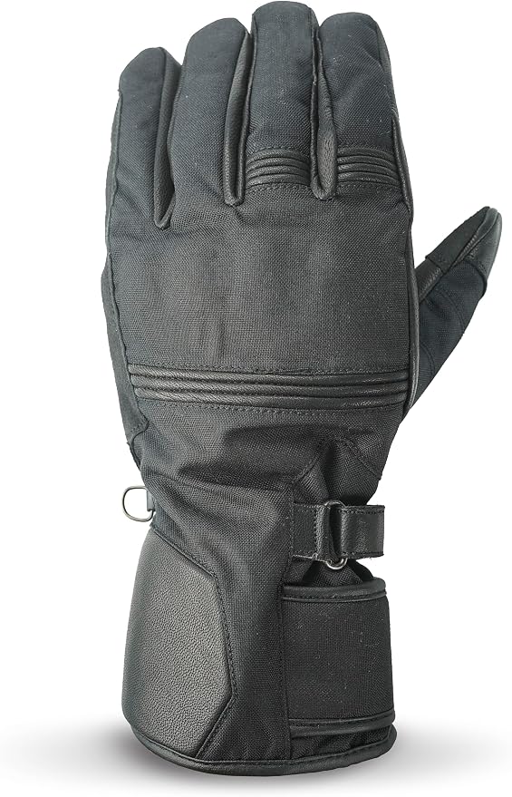 Leather Motorcycle Gloves with Adjustable Fitting Bike Riding Gloves by NeoJeans