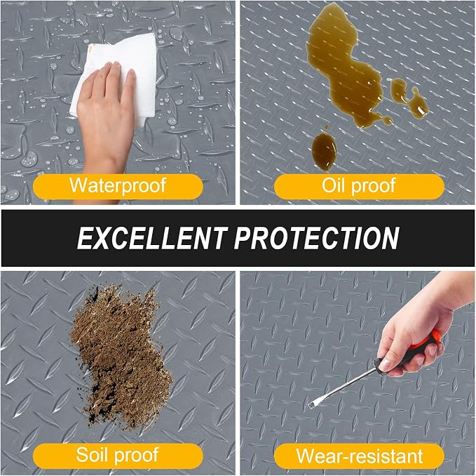 7.5x18 FT Garage Floor Mat, Flooring Roll - Image 5