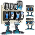 FETESNICE Wall Mount for Makita Battery Holder and DC18RD DC18RC Charger by FETESNICE