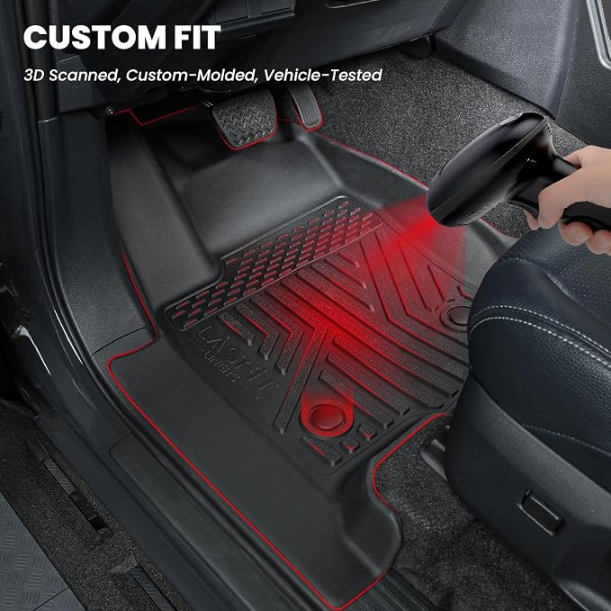 LASFIT Floor Mats for Toyota 4Runner 2025 5 Seats, All Weather TPE Custom Fit - Image 2