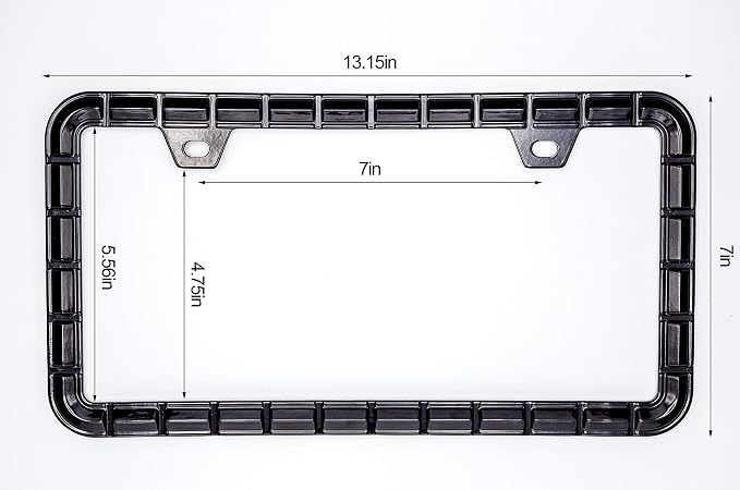 3D Chrome License Plate Frames, Pure Zinc Alloy Metal - Image 9