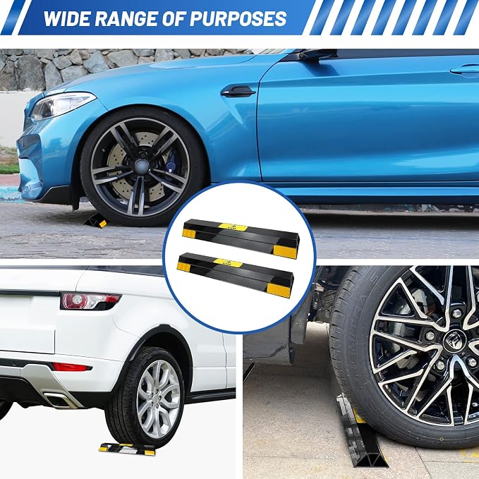 ROBLOCK New Updated 18" 2 PCS Heavy Duty Car Stopper - Image 7